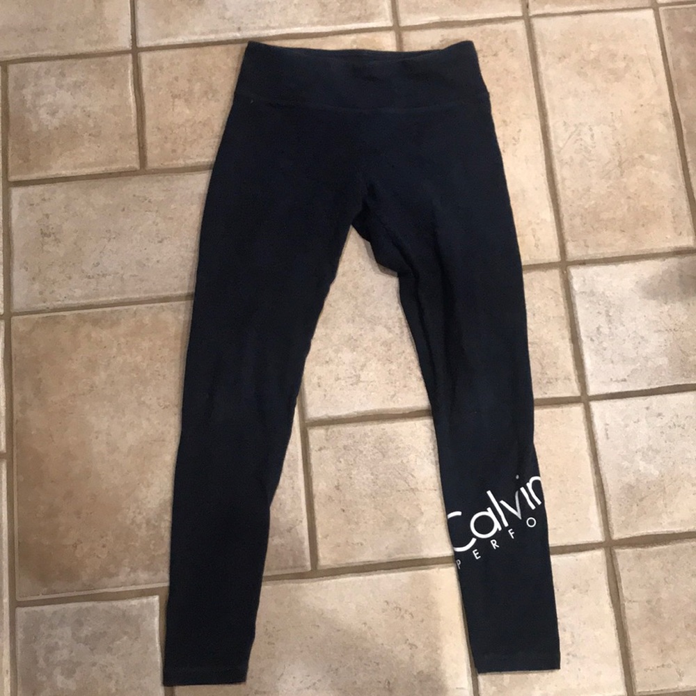 Calvin Klein navy heathered leggings